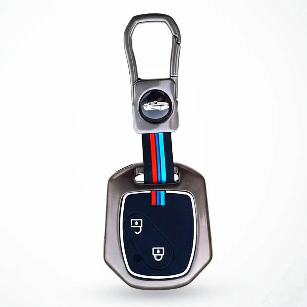 Metal Silicon Key Cover Compatible with Accord, City, Civic, Brio, Mobilio, Jazz | 2 Button Remote Key - Image 2