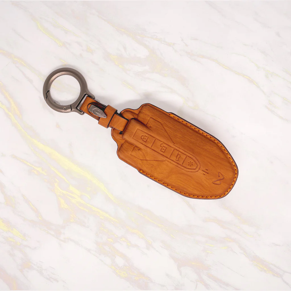 Leather Key Cover Compatible With BE 6,XEV 9e | Smart Key Cover - Image 3