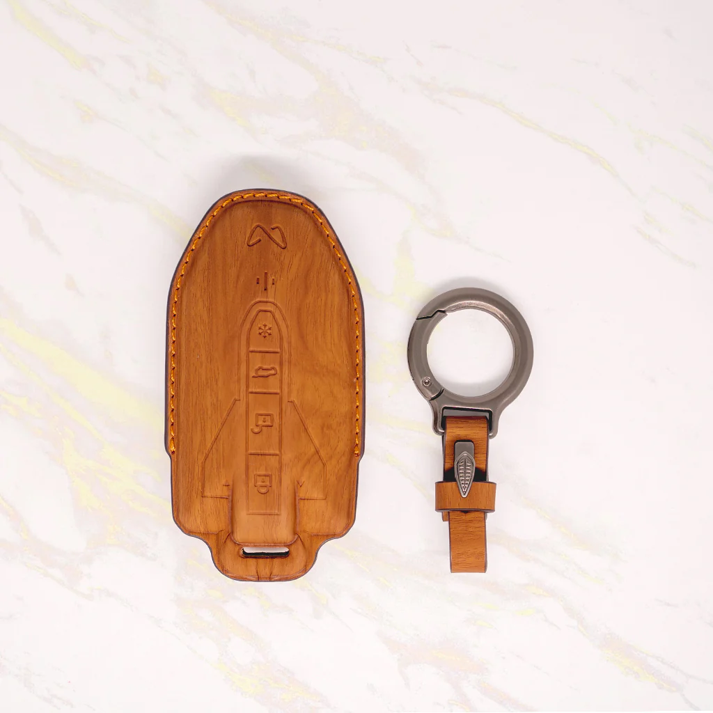 Leather Key Cover Compatible With BE 6,XEV 9e | Smart Key Cover - Image 4