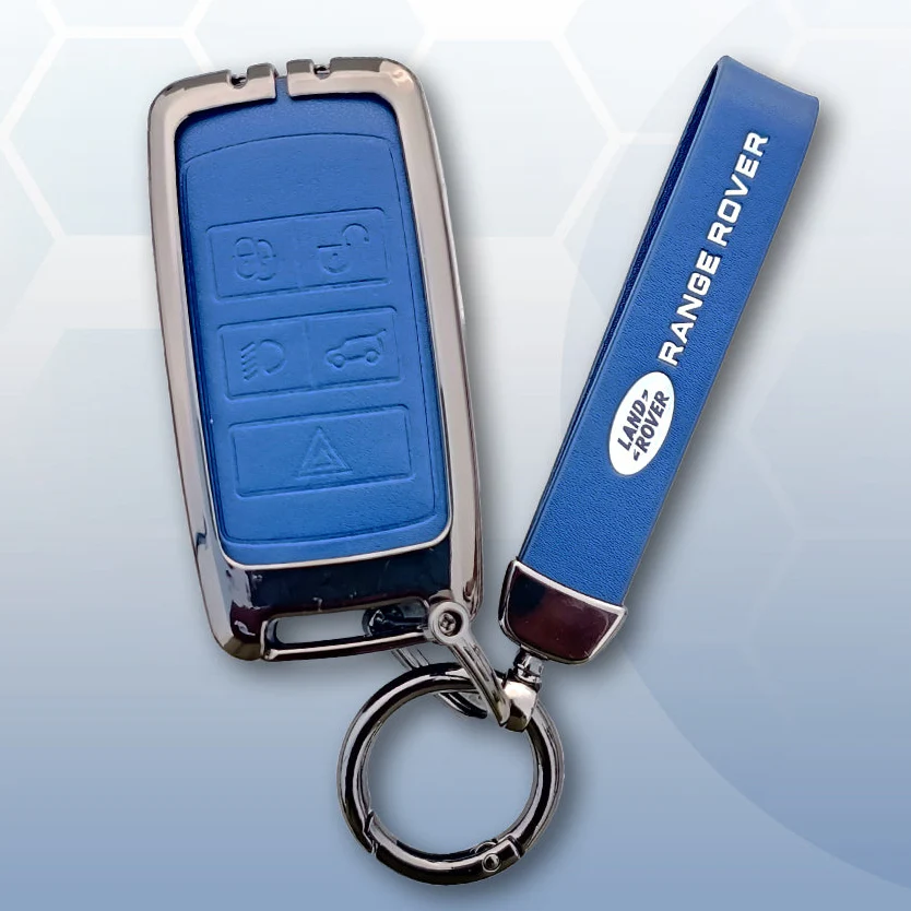 Metal Leather key cover for Land Rover Compatibility Range Rover, Jaguar