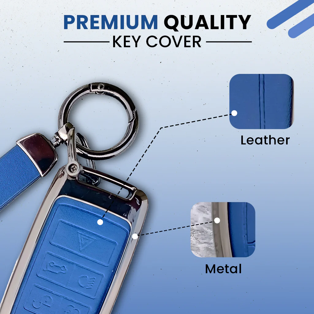 Metal Leather key cover for Land Rover Compatibility Range Rover, Jaguar - Image 2