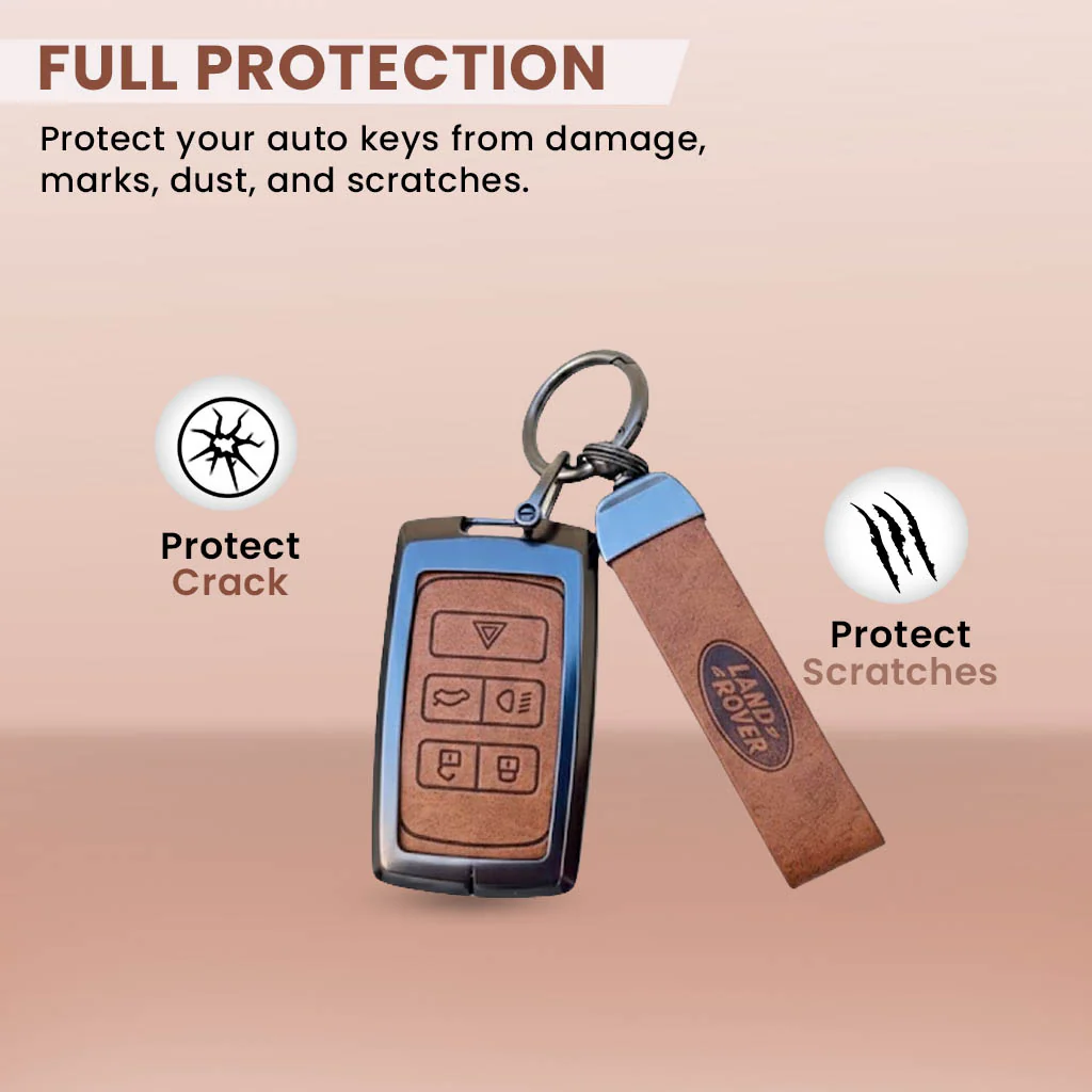 Metal Leather key cover for Land Rover Compatibility Range Rover, Jaguar - Image 2