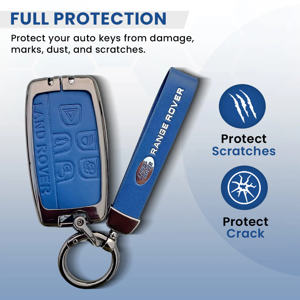 Metal Leather key cover for Land Rover Compatibility Range Rover, Jaguar - Image 4