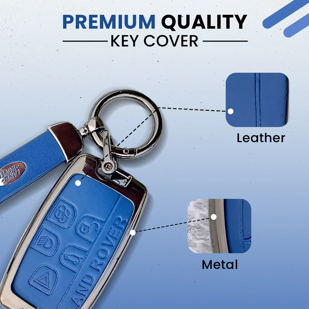 Metal Leather key cover for Land Rover Compatibility Range Rover, Jaguar - Image 5