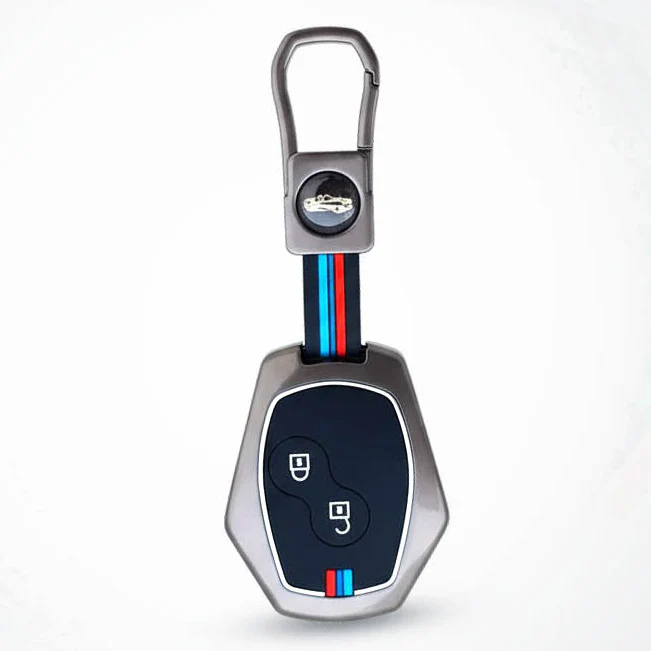 Metal Silicon Key Cover For Renault Logan, Duster, Verito, Lodgy | 2 Button Key - Image 2
