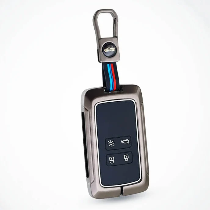 Metal Silicon Key Cover For Renault Triber, Kiger | 4 Button Smart Key - Image 2