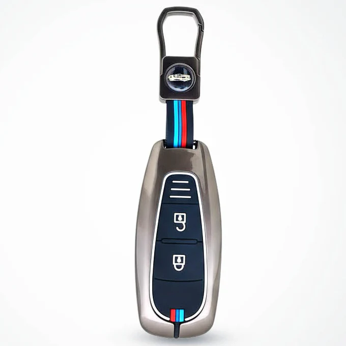 Metal Silicon Key Cover for Suzuki Baleno, Ciaz, Grand Vitara, Brezza, S Cross, Swift, Ignis, XL6, Fronx | 2 Button Smart Key - Image 2