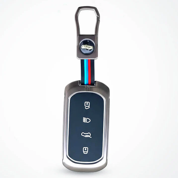 Metal Silicon Key Cover For TATA curvv| 4 Button smart key - Image 2
