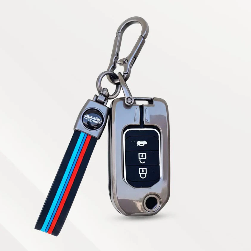 Metal Silicone Key Cover (Belt) for City, WR-V | Flip Key - Image 2