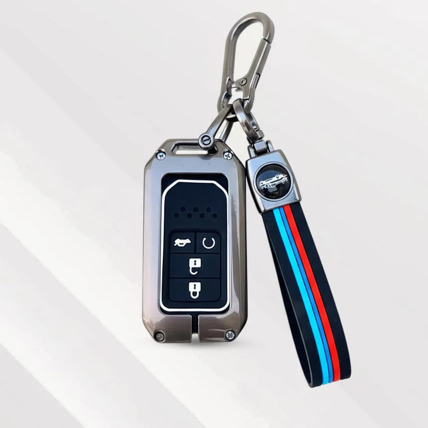 Metal Silicone Key Cover (Belt) for New Honda Civic, New Honda Amaze, New Honda City - Image 2
