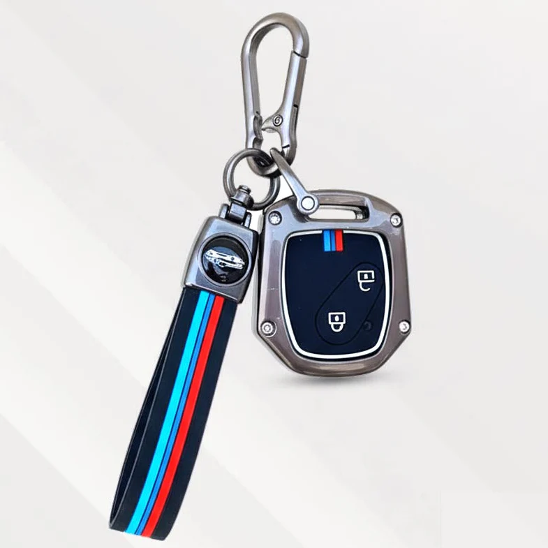 Metal Silicone Key Cover with Belt for with Accord, City, Civic, Brio, Mobilio, Jazz | 2 Button Remote Key - Image 2