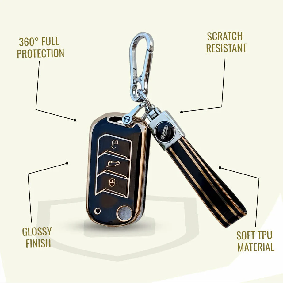 TPU Key Cover For Mahindra Scorpio, XUV 300, Marazzo, XUV 700, 3XO, XUV 400 EV, Bolero, Thar, TUV 3 & Thar Roxx | 3 Button Flip Key - Image 3