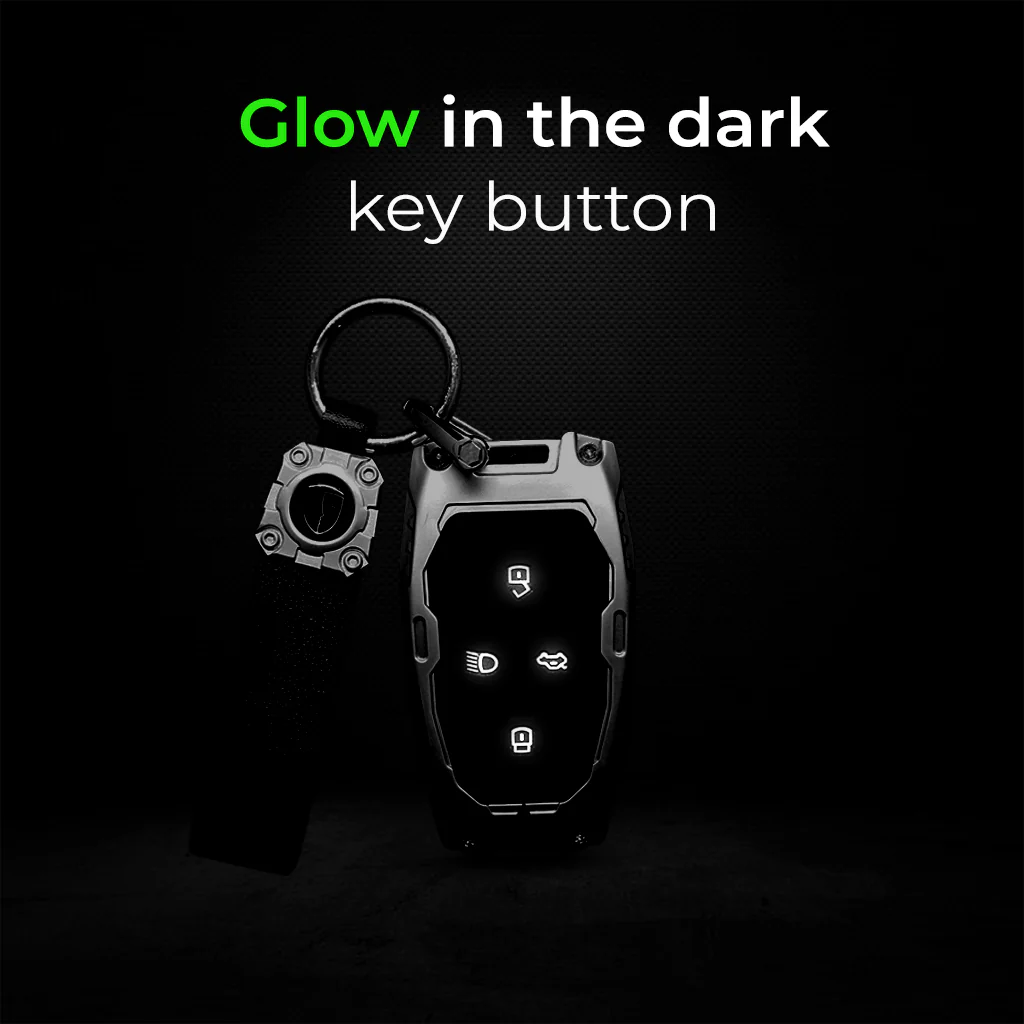 Transformer Car Key Cover Silver For TATA Punch, Tiago, Altroz, Nexon, Harrier, Safari, EV, Sierra | 4 Button Smart Key - Image 4